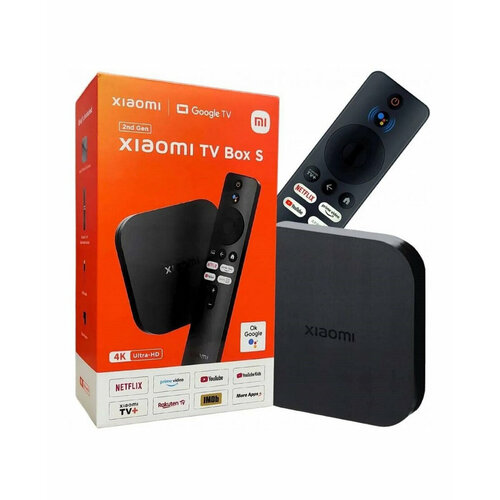 ТВ-приставка Xiaomi Mi Box S 4K 2nd Gen приставка смарт тв q96 l1 4k 8 гб 4 ядра wi fi