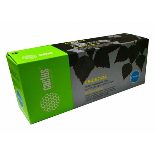 Картридж лазерный Cactus CS-CE742A CE742A желтый 7300стр для HP LJ CP5220CP5221CP5223CP5225 7433₽