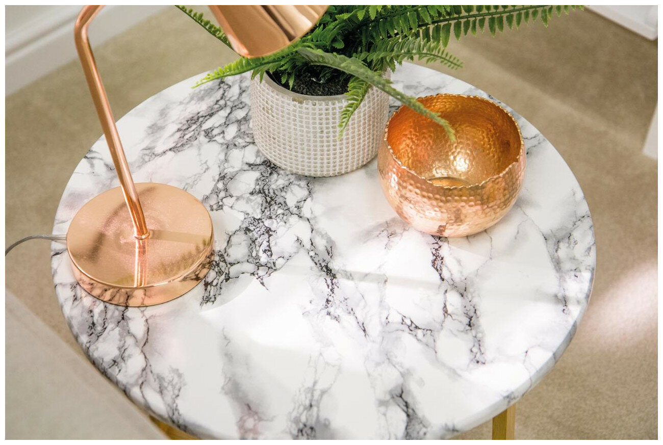 0047-346 D-C-fix 0.45х2.0м Пленка самоклеящаяся Мрамор Марми черно-белый — фото 1