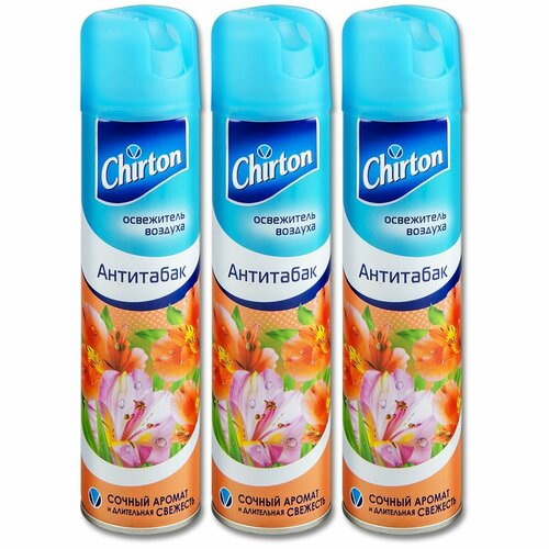 фото Chirton освежитель воздуха антитабак 300 мл, 3 уп