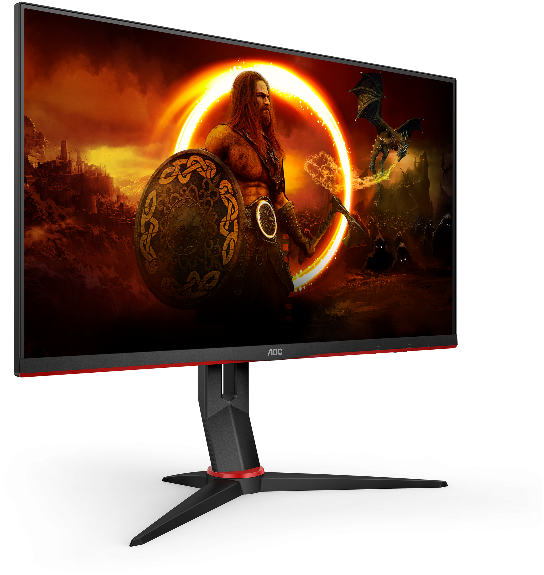 Монитор 27" AOC Q27g2s черный/красный IPS LED 1ms 16:9 Hdmi матовая HAS Piv 1000:1 350cd 178гр/178гр . — фото 1