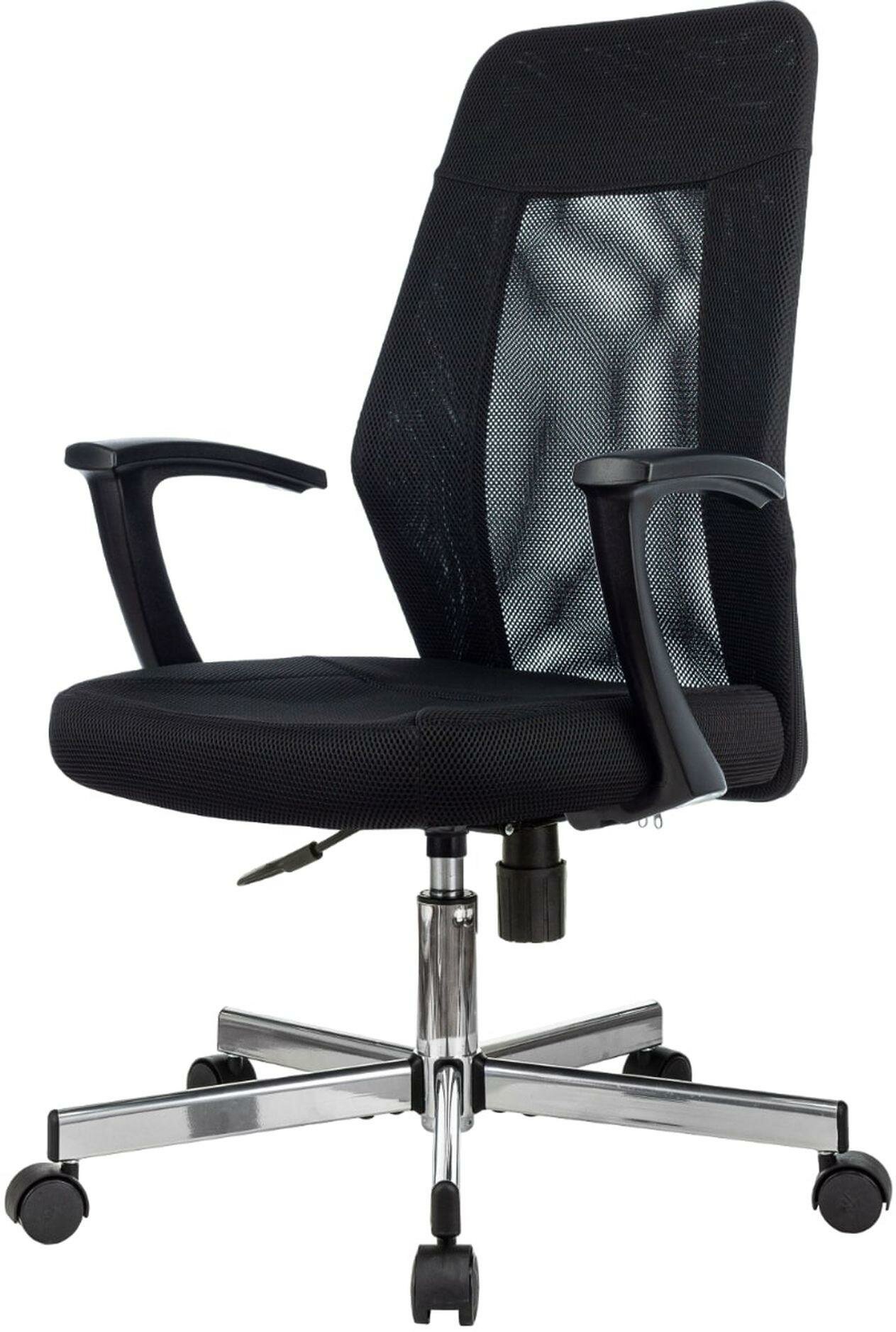Кресло VB_EChair 225 DSL черный сетка/ткань хром
