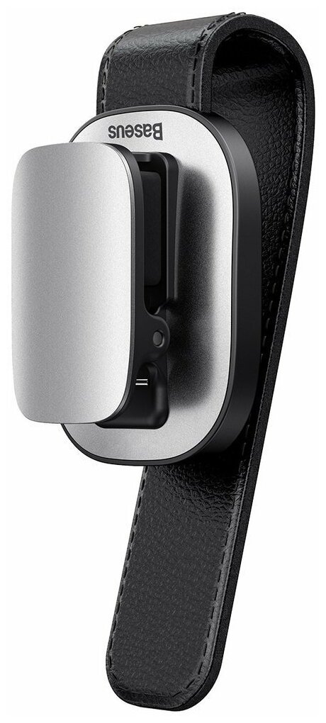 Держатель очков Baseus Platinum Vehicle Eyewear Clip Clamping Type ACYJN-B0S Серебро — фото 1