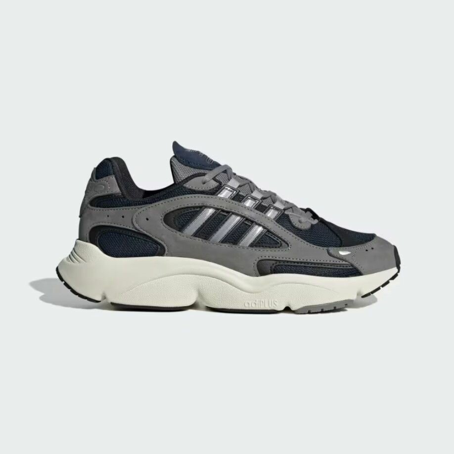 Кроссовки adidas, размер 11 UK, серый, черный