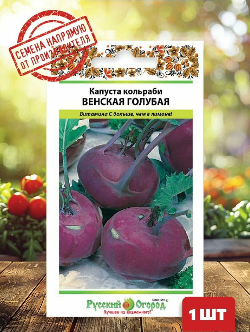 Семена Капуста кольраби Венская голубая