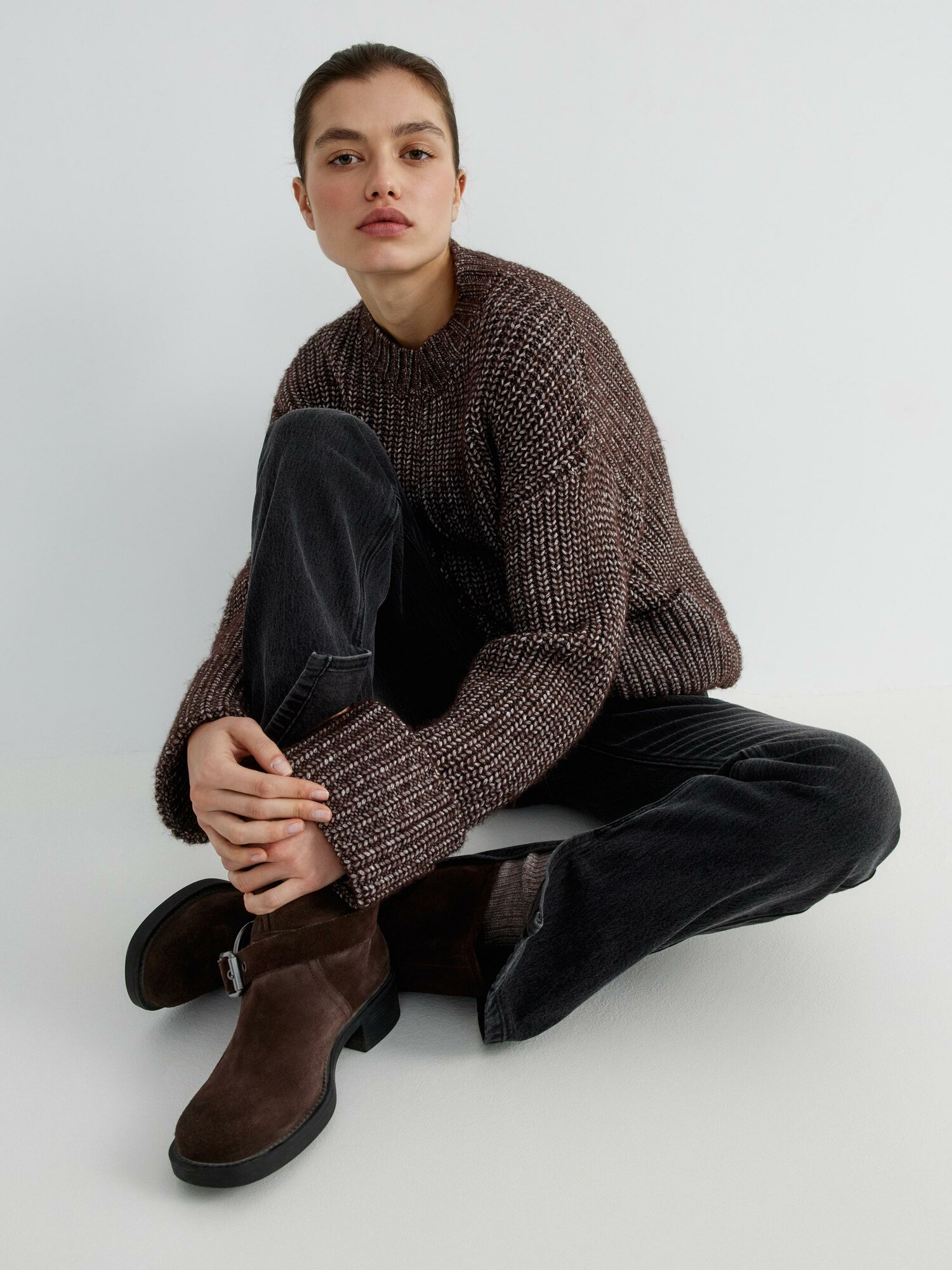 Джинсы клеш Sela, размер 44, темно-серый деним — фото 1