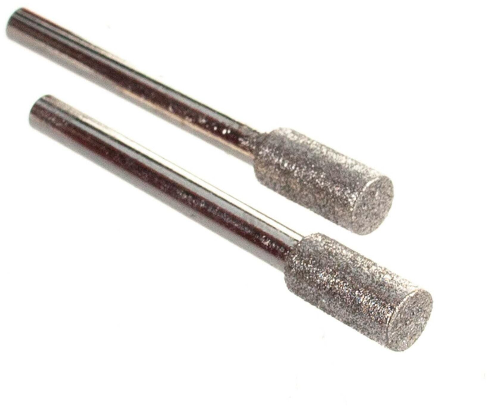 Алмазные мини-шарошки Зубр 35920 диаметр 4.8x10x3.2 мм длина 38 мм 2 шт.
