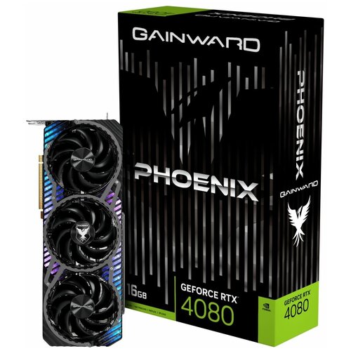 Видеокарта Gainward RTX4080 PHOENIX 16GB GDDR6X 256bit 3-DP HDMI RTL 11830000₽