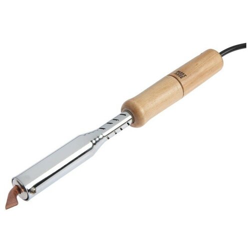 Паяльник тундра деревянная рукоятка плоское медное жало 100 Вт 220 В 97300₽