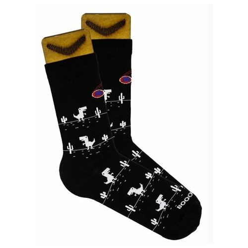 фото Носки booomerangs, размер 40-45, черный