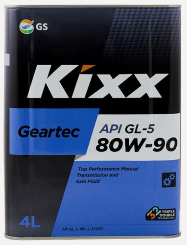 Изображение товара Масло трансмиссионное Kixx Geartec GL-5 80W-90, 4 л
