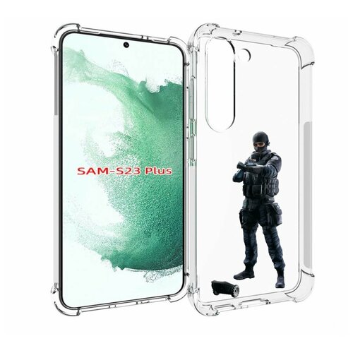 Чехол MyPads Tom-Clancy's-Rainbow-Six-1 для Samsung Galaxy S23 Plus + задняя-панель-накладка-бампер чехол mypads tom clancy s rainbow six 2 для samsung galaxy a54 задняя панель накладка бампер