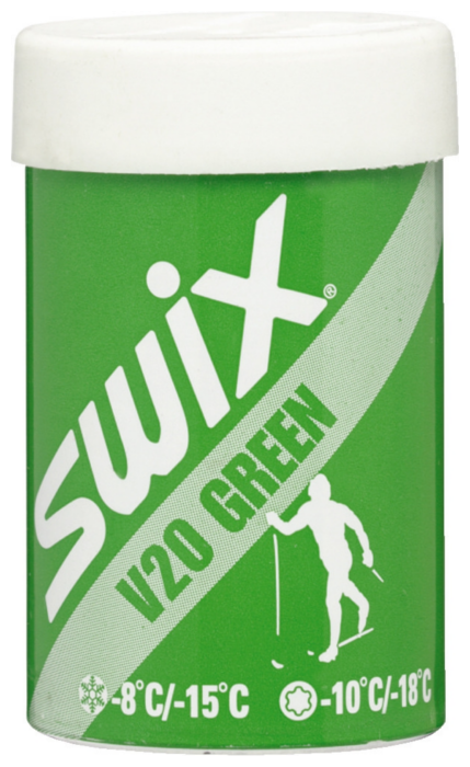 Мазь держания SWIX V20 Green (-10°С -18°С) 45 г.