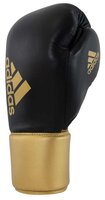 Боксерские перчатки adidas Hybrid 200 pro lace черный/золотистый 10 oz