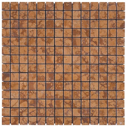 Мозаика из мрамора Natural Mosaic M023-20P коричневый квадрат