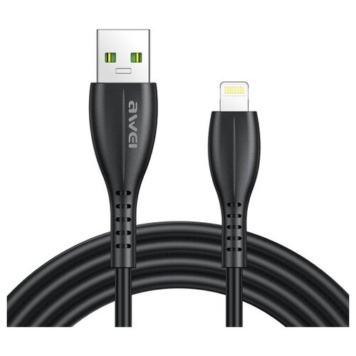 Кабель для зарядки iphone Lightning 2.4A 1м черный CL-115L