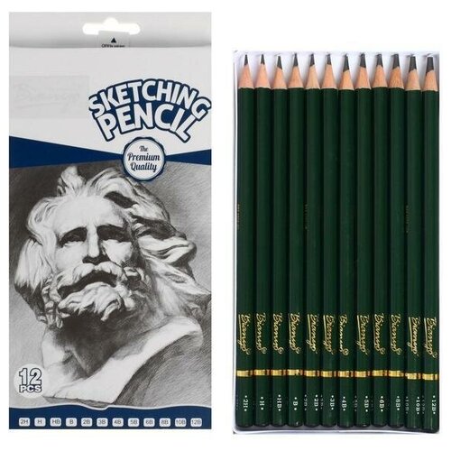 Карандаши художественные набор 12 штук карандаш деревянный b 2b 3b 4b 5b 6b 7b 8b 10b 12b 14b 2h