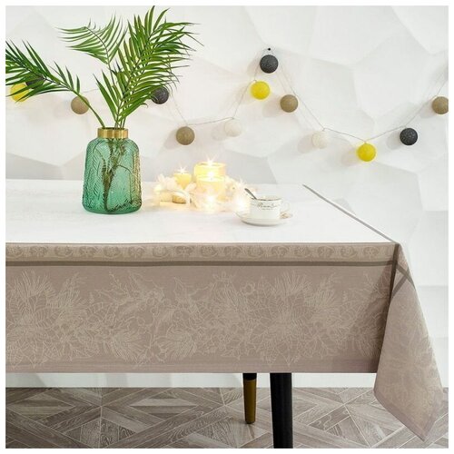 Скатерть Arya Pine Жаккард с Люрексом 150x220