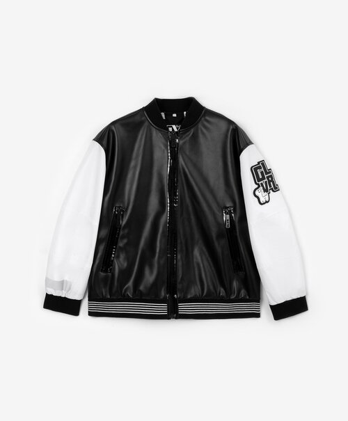 Куртка Gulliver, размер 170, белый, черный