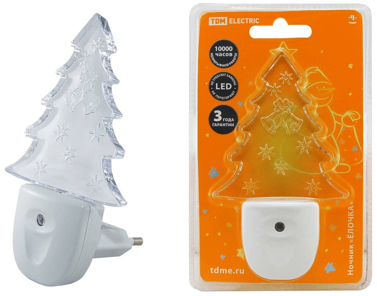 фото Ночник TDM ELECTRIC Елочка SQ0357-0010 светодиодный, 0.3 Вт