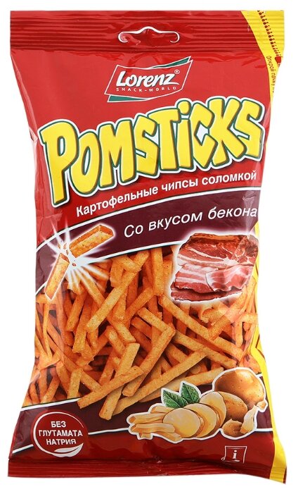 Картофельная соломка Lorenz Pomsticks со вкусом бекона 100 г