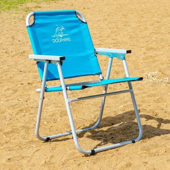 Кресло-шезлонг Нпо Кедр кедр AKS-LB-13 DOLPHINS пляжное, голубой