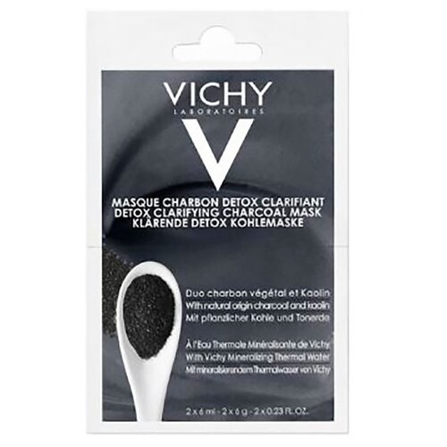 фото Vichy детокс-маска с древесным углем, 6 мл, 2 шт.