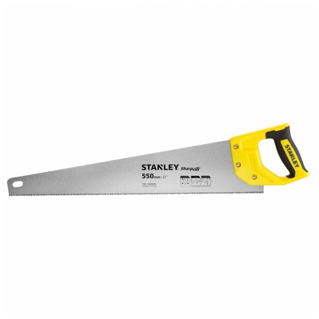 Ножовка Stanley STHT20368-1 SHARPCUT 550mm 7TPI