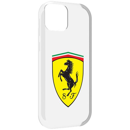 Чехол MyPads Ferrari-3 мужской для UleFone Note 6 / Note 6T / Note 6P задняя-панель-накладка-бампер