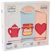 KARNA набор полотенец Tea love кухонное