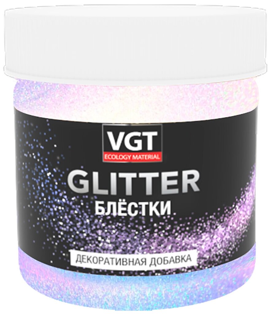 Декоративная добавка (блестки) VGT Glitter, 0,05 кг, хамелеон