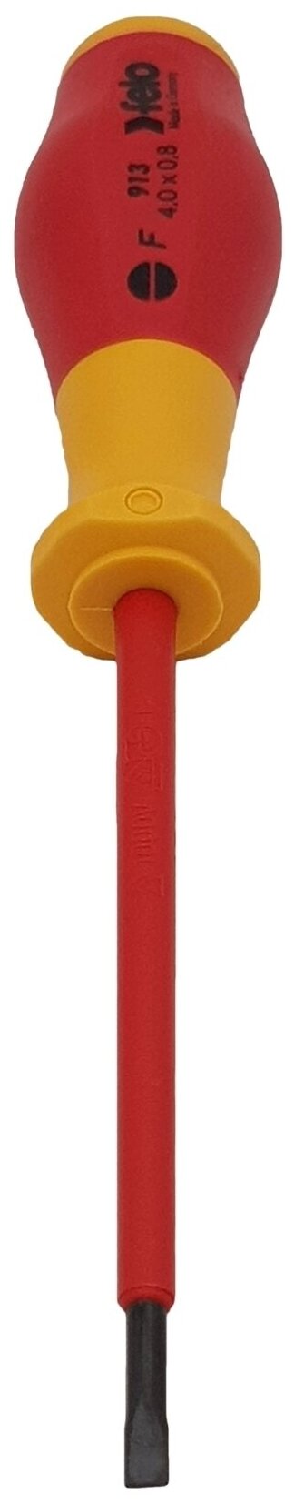 Диэлектрическая плоская шлицевая отвертка Felo - фото №10