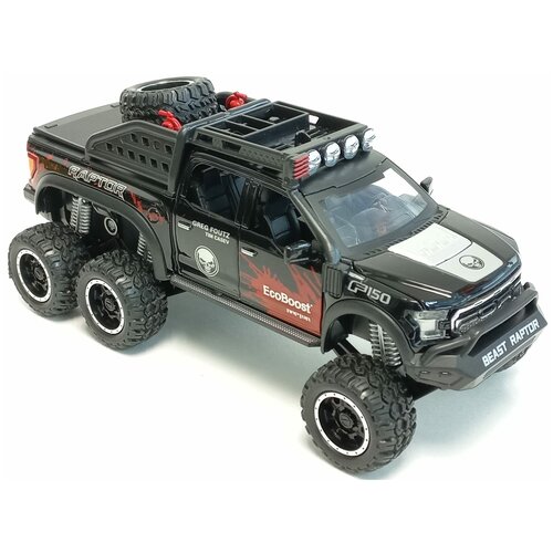 фото Машинка с дымом ford f-150 raptor металлическая 1:24 со светом и звуком msn trading limited