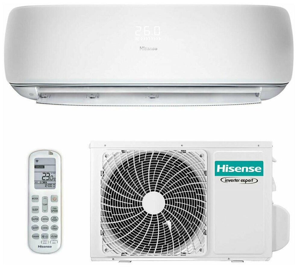 Инверторный кондиционер настенный сплит-система HISENSE PREMIUM Design Super DC Inverter AS-10 - фотография № 3