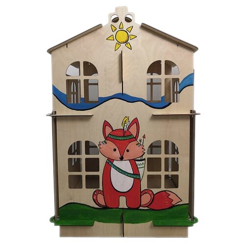 фото DOMIK.TOYS кукольный домик с ручной росписью Совёнок-Кристи