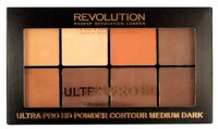 REVOLUTION Палетка для контурирования HD Pro Powder Contour light medium