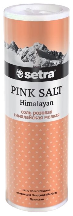 Setra Соль Гималайская розовая мелкая, 250 г