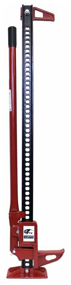 Домкрат реечный (чугун) подъём 130-1070 мм со съёмной ручкой 3 тонны (redBTR) 770148