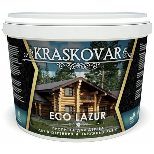 Kraskovar Пропитка для дерева Eco Lazur, сосна 9л 1209