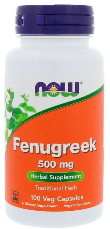 Now Foods Now Fenugreek Пажитник, 500 мг, 100 капсул