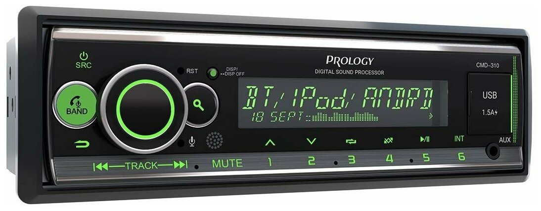 FM/USB/BT ресивер с DSP процессором PROLOGY CMD-310 DSP