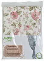Портьеры Fresca Design English rose 2 шт на ленте 270 см зеленый/розовый/белый