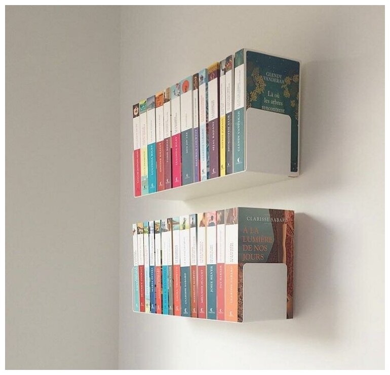 фото Полка книжная PIANO белая 450 мм