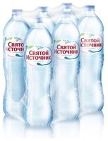 Вода питьевая Святой Источник негазированная, ПЭТ, 1.5 л