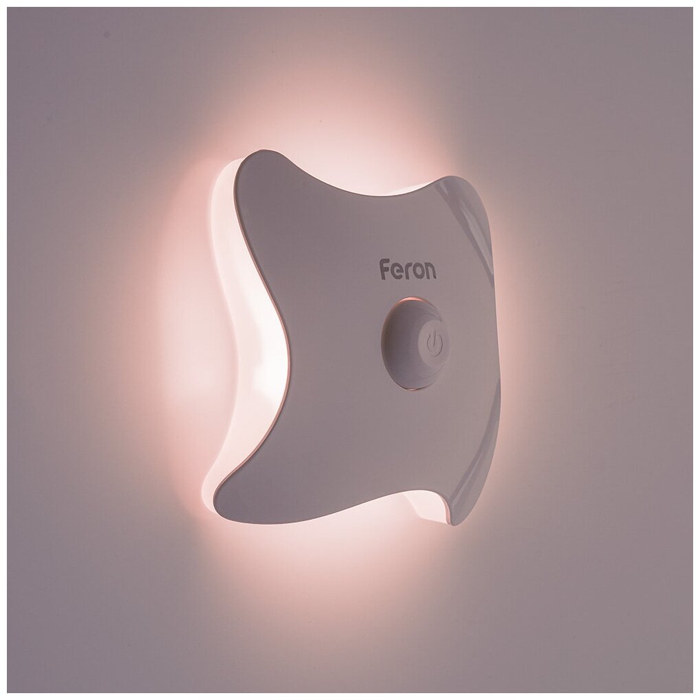 Светильник ночник на магните Feron FN2020 8LED белый - фотография № 5