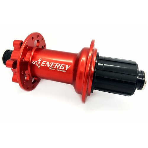 втулка передняя energy fh530 boost 28h 110х15mm синяя Втулка задняя Energy RH618 Boost, 28H, 148х12mm, красная