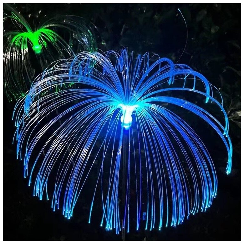 Садовая фигурка светильник медуза, 2 шуки - фотография № 3