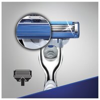 Набор Gillette дорожный чехол, гель для бритья для Extra Comfort 75 мл, бритвенный станок Mach3 Turb