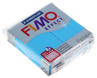 Полимерная глина FIMO Effect запекаемая полупрозрачный синий (8020-374), 57 г