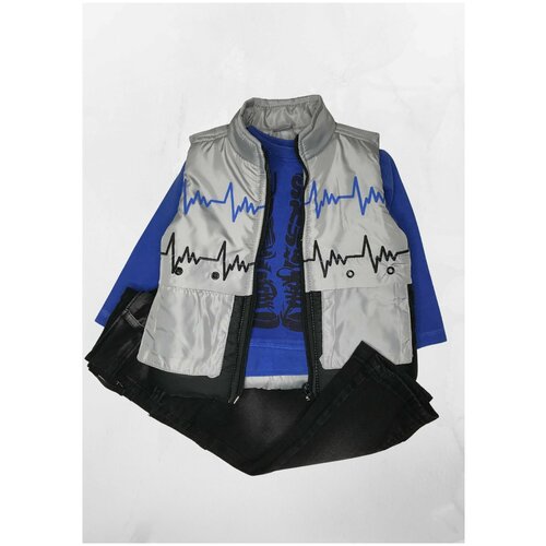 Комплект одежды  Titimix Kids, размер 86, голубой, черный